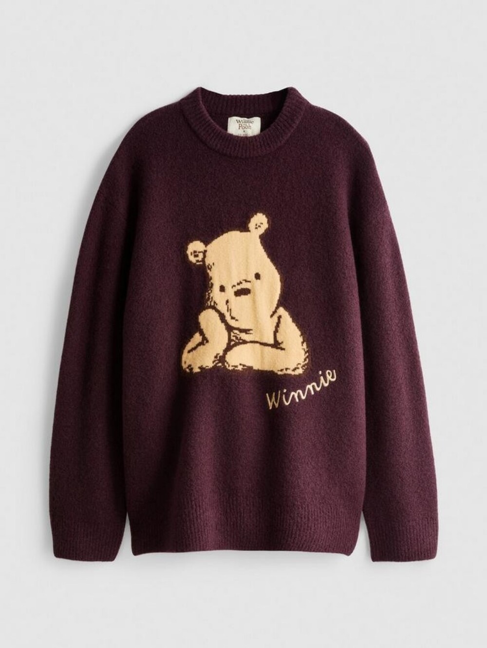 Disney's Winnie the Pooh Knitted Oversized Sweater Plum, Primark Oversized